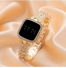 Elegant Luxury Full Diamond Touch Screen Ladies Watch