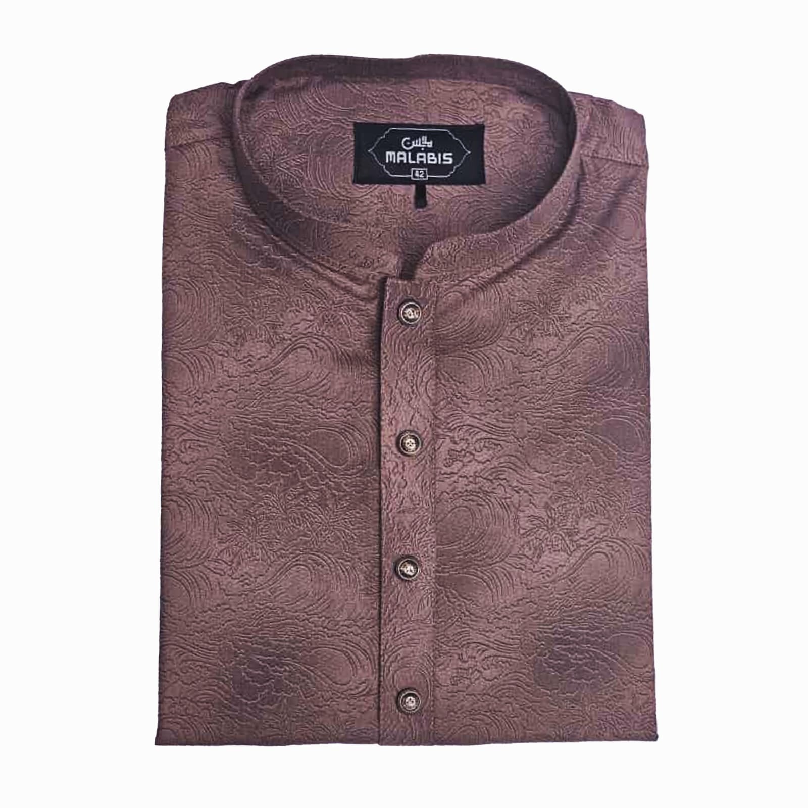 All over Print Cotton Panjabi (Chocolate)