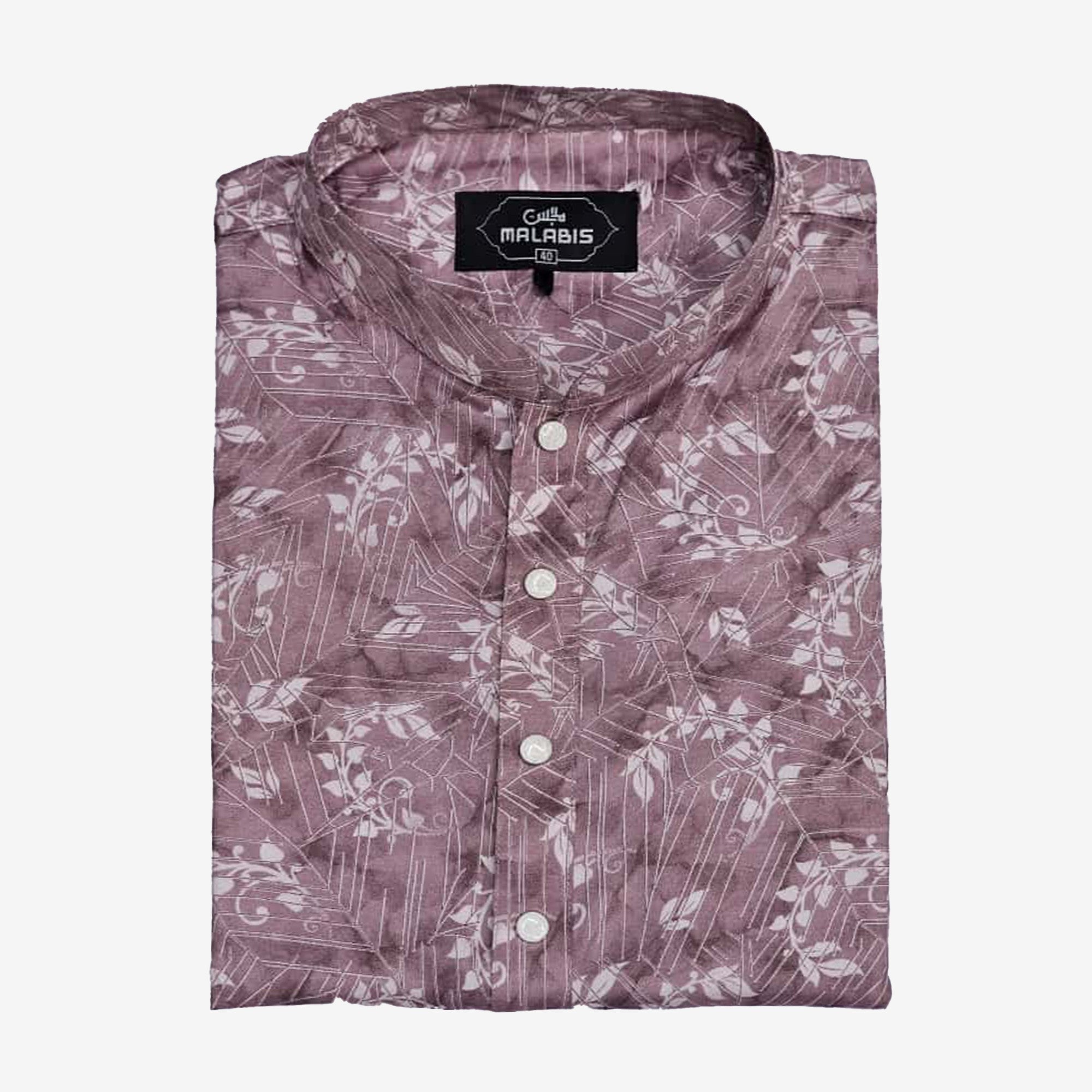 All over Print Cotton Panjabi ( Pink)